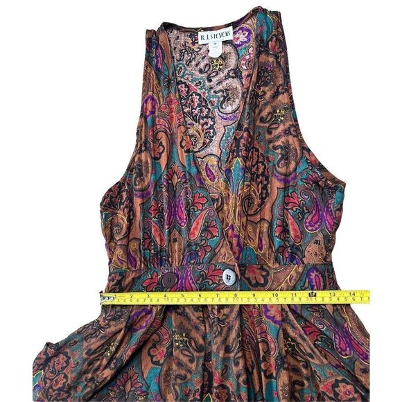 Vintage Psychedelic Dress 10 Paisley Boho Hippie Romantic Art Teacher Festival - Picture 6 of 10